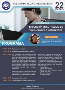 Conferencia Ergonomia En El Trabajo De Traductores E Interpretes Colegio De Traductores