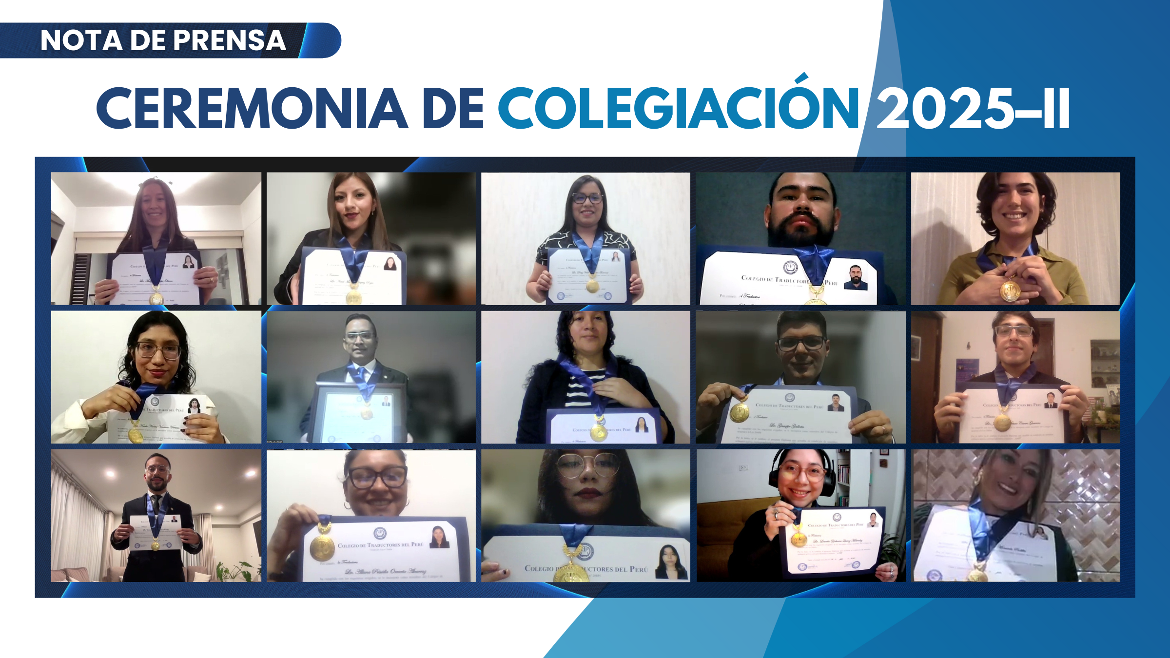 Ceremonia de colegiación